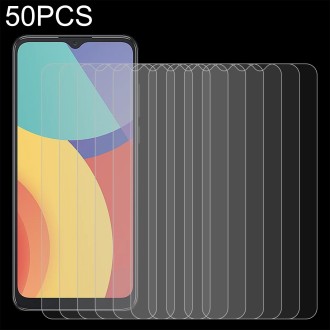 For alcatel 1V 2021 50 PCS 0.26mm 9H 2.5D Tempered Glass Film