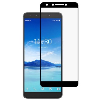 For Alcatel 7 Full Glue Full Screen Tempered Glass Film(Black)