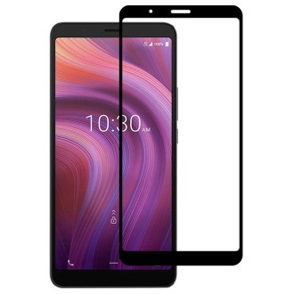 For Alcatel 3V (2019) Full Glue Full Screen Tempered Glass Film