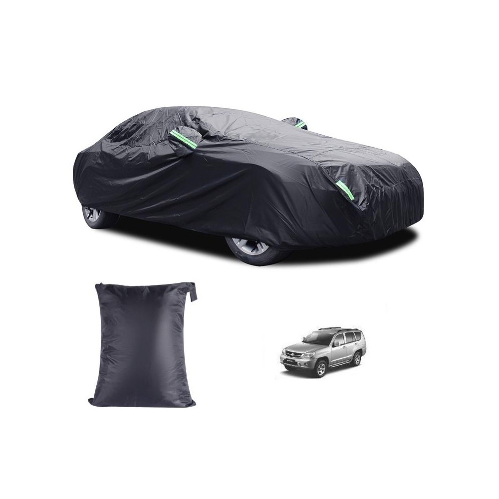 190T Silver Coated Cloth Car Rain Sun Protection Car Cover with Reflective Strip, Size: Y-XL