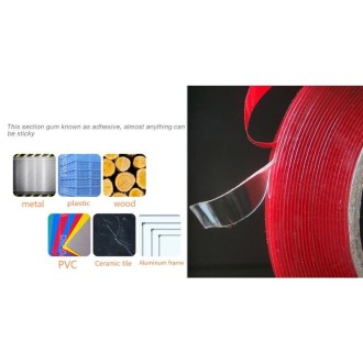 Universal Transparent Double Sided Adhesive Tape, Width: 2cm, Length: 2m