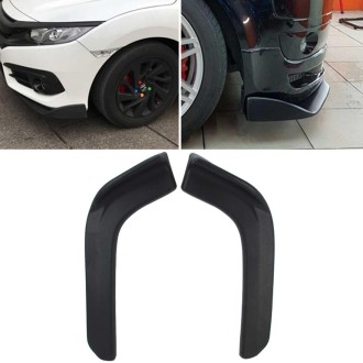 2 PCS Universal Fit Car Front Bumper Spoiler Lip Splitter Diffuser SUV ABS Front Shovel, Length: 62cm