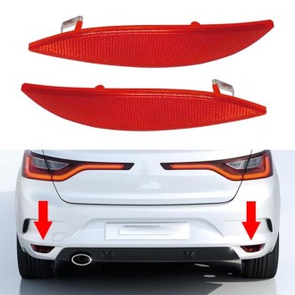 1 Pair For Renault Megane MK3 2008-2013 Car Rear Bumper Reflector Light 265650004R 3805 / 265600004R 3804