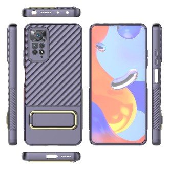 For Xiaomi Redmi Note 11 Pro Global Wavy Textured Phone Case (Purple)