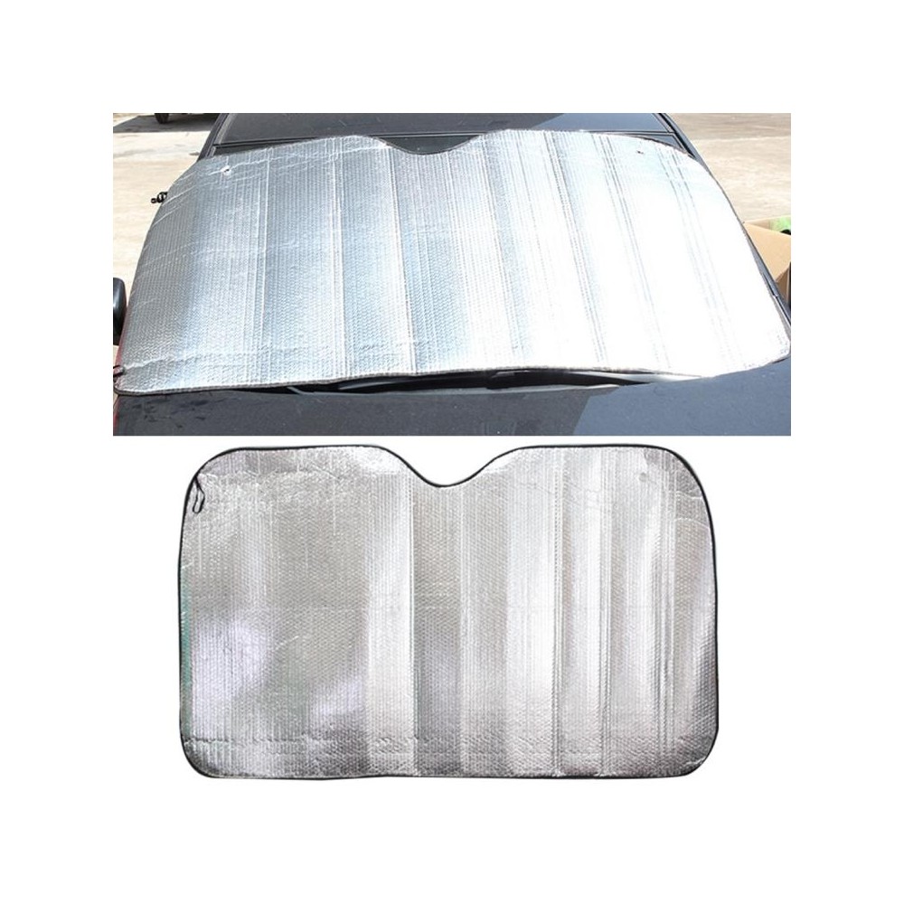 Silver Aluminum Foil Sun Shade Car Windshield Visor Cover Block Front Window Sunshade UV Protect, Size: 220 x 80cm