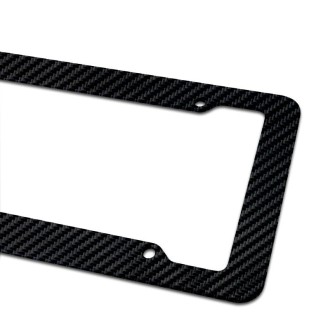 2pcs Carbon Fiber License Plate Frame Car Modification Supplies