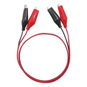 Dual End Alligator Test Lead Probe Clip Cable, Length: 75cm