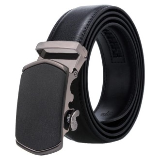 Dandali Casual Men Automatic Buckle Belt Business Soft Leather Pants Band, Length (cm): 125cm(ZD-39)