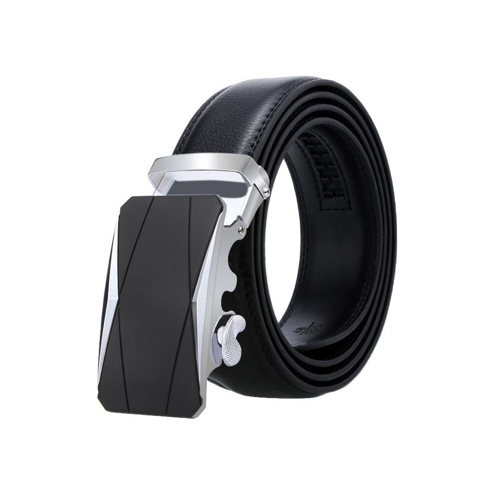 Dandali Casual Men Automatic Buckle Belt Business Soft Leather Pants Band, Length (cm): 110cm(ZD-36)