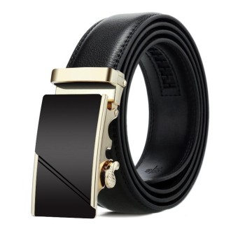 Dandali Casual Men Automatic Buckle Belt Business Soft Leather Pants Band, Length (cm): 110cm(ZD-29)