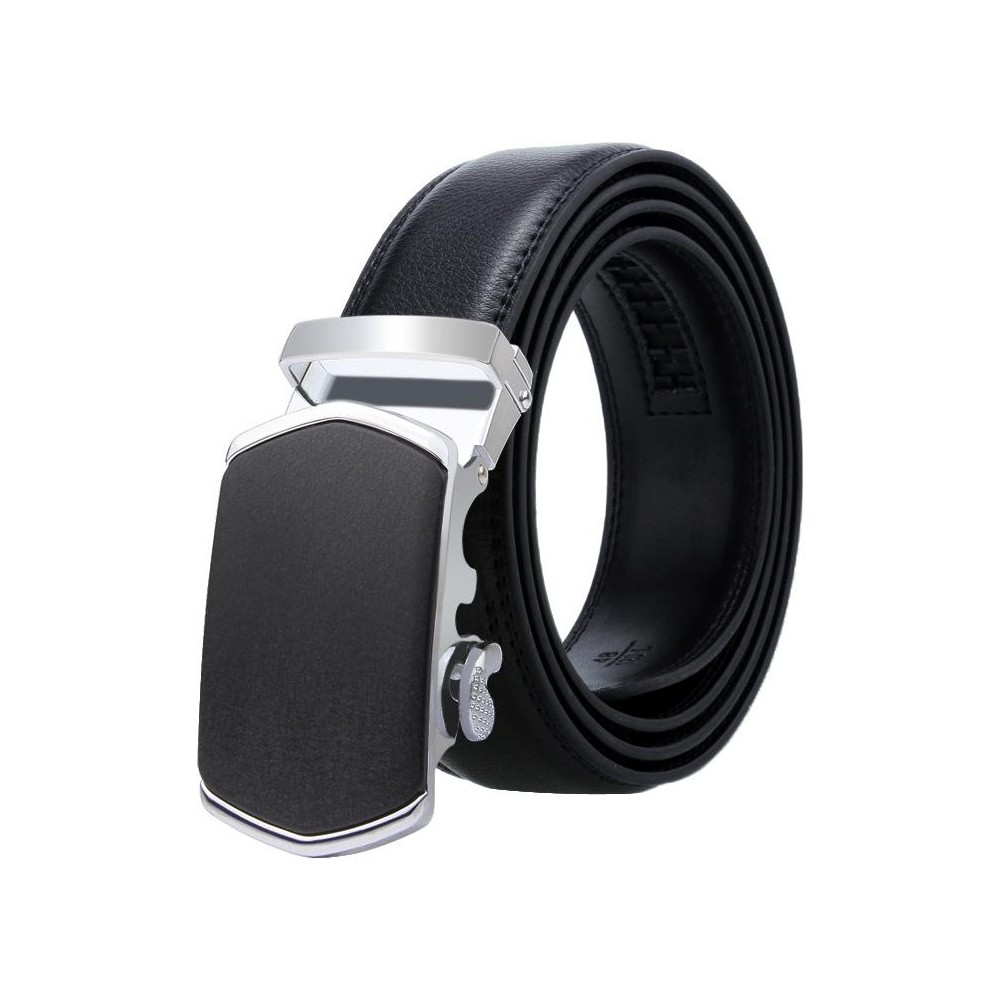 Dandali Casual Men Automatic Buckle Belt Business Soft Leather Pants Band, Length (cm): 115cm(ZD-40)