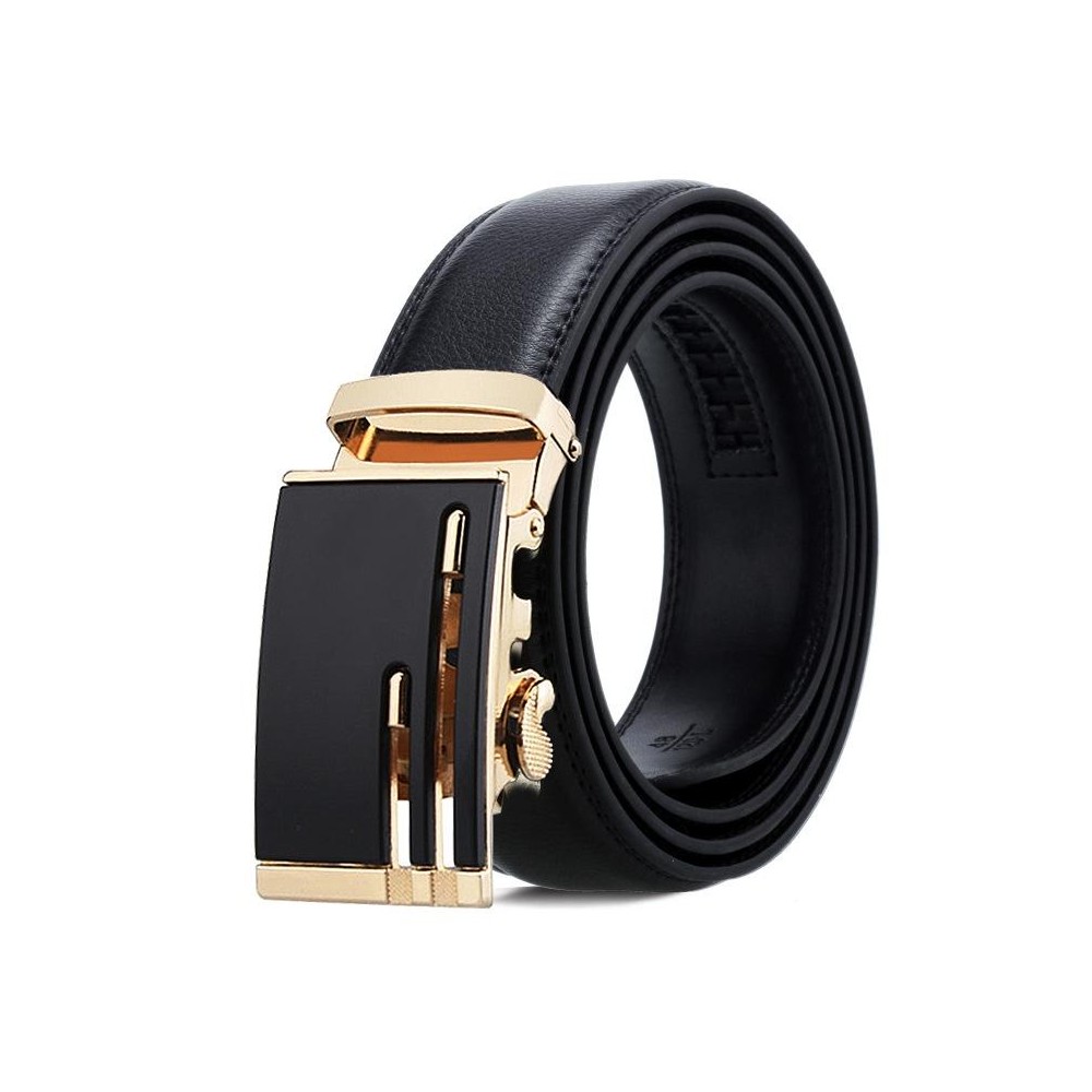 Dandali Casual Men Automatic Buckle Belt Business Soft Leather Pants Band, Length (cm): 120cm(ZD-20)