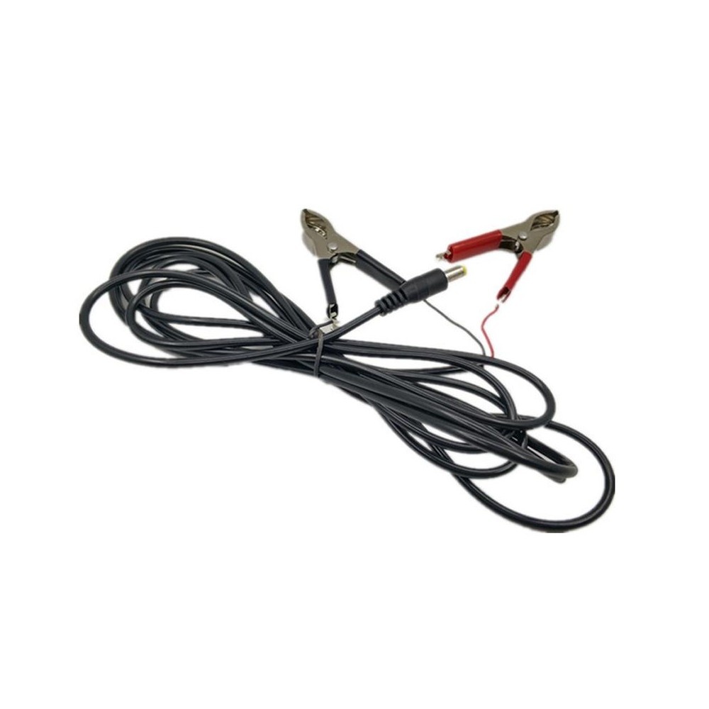 3m DC Battery Clip Line Male Head Rotary Crocodile Cable DC 12V/24V Universal Audio Connection Line