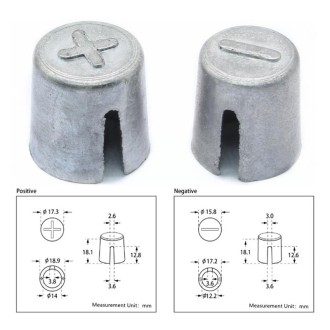 Lead Alloy Battery Small to Large Terminal Battery Conversion Connector