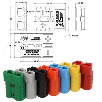 SHENG EN DI Connector Lithium Battery Charge And Discharge Electric Plug(SG 50A 600V Blue)