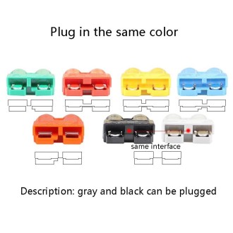 SHENG EN DI Connector Lithium Battery Charge And Discharge Electric Plug(SG 50A 600V Blue)