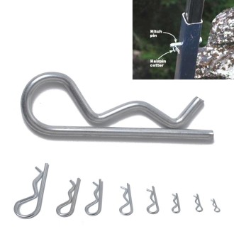 180 PCS Heavy Duty Zinc Plated Cotter R Tractor Clip Pin for Car / Boat / Garages