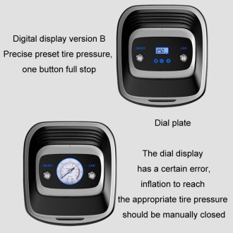 12V Metal Cylinder Smart Digital Display Portable Mini Tire Pump, Specification: No. 30 Automatic Charging Stopping