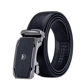 BULL CAPTAIN Automatic Buckle Thickened Cowhide Soft Wear-resistant Belt, Length: 115cm