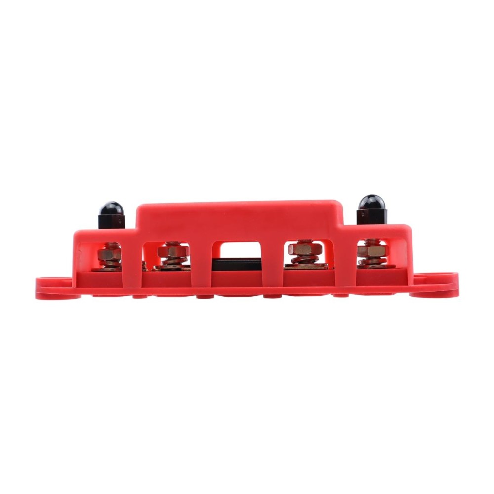 CP-4124-02 RV Yacht M8 Single Row 4-way Power Distribution Block Busbar with Cover with 300A Fuse