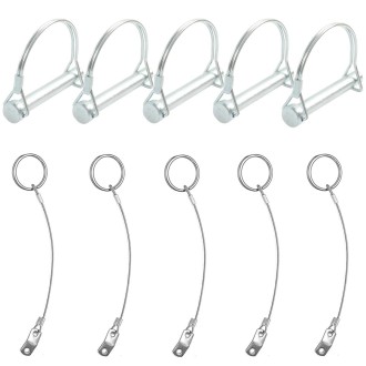 5 in 1 6x70mm Stainless Steel D-shaped Spring Pin