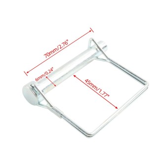 5 in 1 6x70mm Stainless Steel Square-shaped Spring Pin