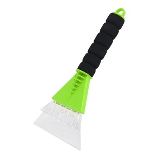 Car De-icer Shovel Multifunctional Frost Scraping Snow Sweeping Brush(Green)