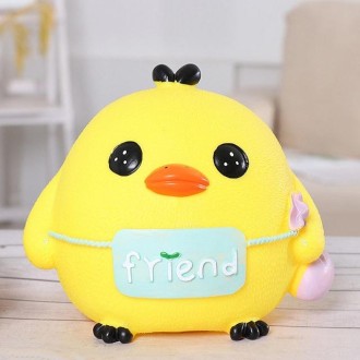 Children Toys Money Chicken Saving Boxes Cute Cartoon Coin Money Box, Size:17x15x15cm(Yellow)