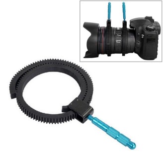 2 PCS Rubber Follow Focus Lens Gear Ring Hand Grip