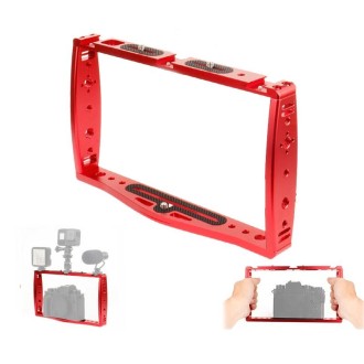 Diving Dual Handheld Grip Bracket Stabilizer Extension Phone Clamp Camera Rig Cage Underwater Case for GoPro HERO9 /8 /7, Colour