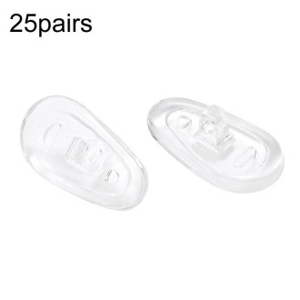 25pairs Eyeglasses Airbag Nosepiece Silicone Anti-Slip Soft Nose Pad Universal Accessory, Model: Medium