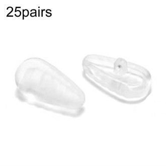 25pairs Eyeglasses Airbag Nosepiece Silicone Anti-Slip Soft Nose Pad Universal Accessory, Model: Non-Slip