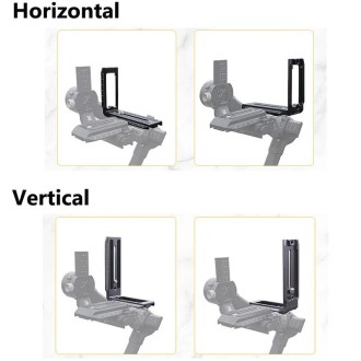 Universal Camera L Shape Bracket Quick Release Plate for Camera RSC2 / RS3 Stabilizers, Spec: L-440 Red