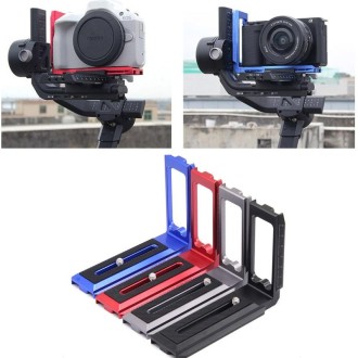 Universal Camera L Shape Bracket Quick Release Plate for Camera RSC2 / RS3 Stabilizers, Spec: L-440 Red