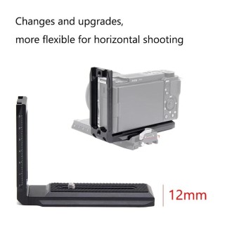 Universal Camera L Shape Bracket Quick Release Plate for Camera RSC2 / RS3 Stabilizers, Spec: L-440 Black