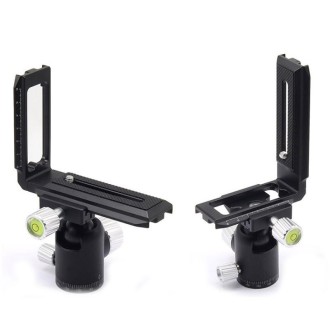 Universal Camera L Shape Bracket Quick Release Plate for Camera RSC2 / RS3 Stabilizers, Spec: L-450 Black