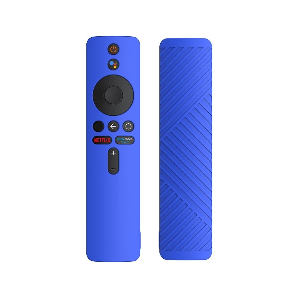 For Xiaomi MiBox S Remote Control Liquid Silicone Protective Case(Dark Blue)