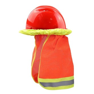 AH-004 Summer Sunscreen Helmet Breathable Reflective Cap Cover without Hat(Fluorescent Red)