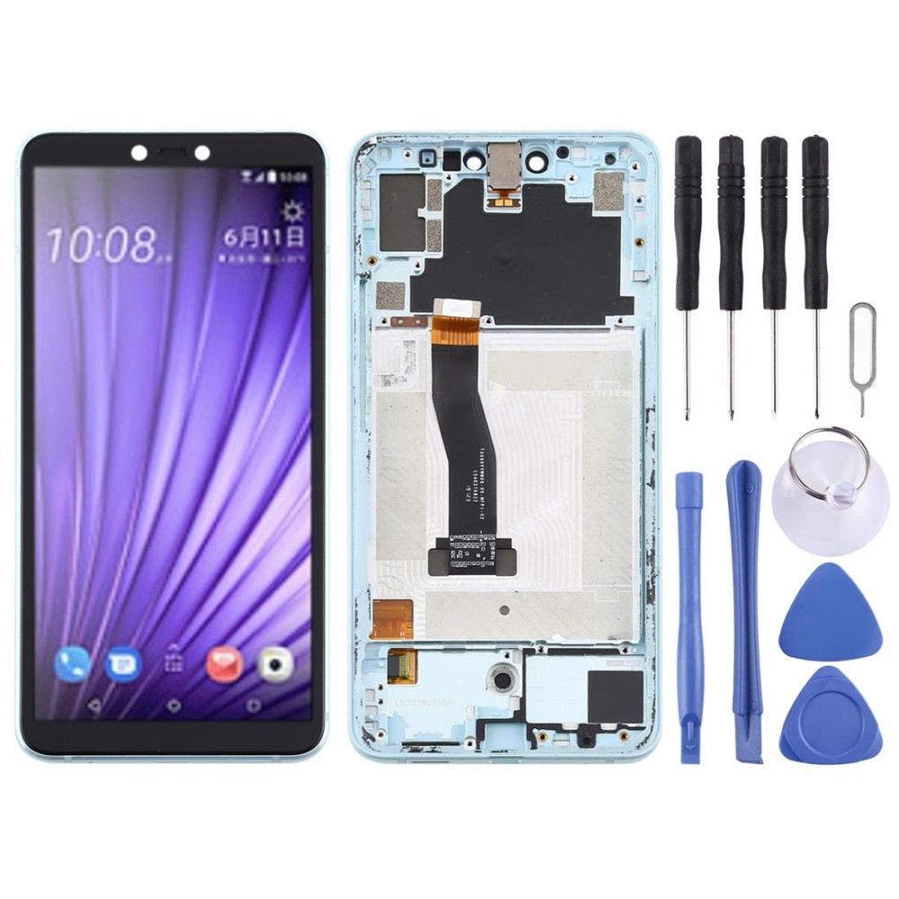 Original LCD Screen for HTC U19e Digitizer Full Assembly With Frame (Green)