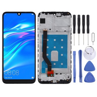 OEM LCD Screen for Huawei Y7 Pro (2019) Digitizer Full Assembly with Frame(Black)