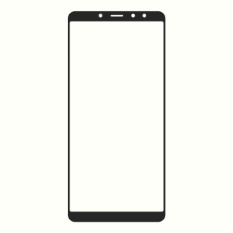 Front Screen Outer Glass Lens with OCA Optically Clear Adhesive for Xiaomi Mi 6X(Black)