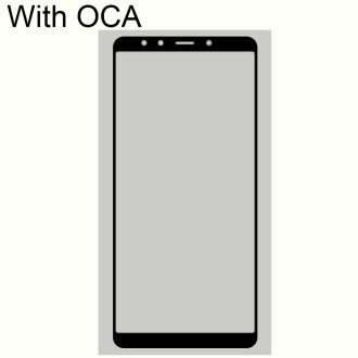 Front Screen Outer Glass Lens with OCA Optically Clear Adhesive for Xiaomi Mi 6X(Black)