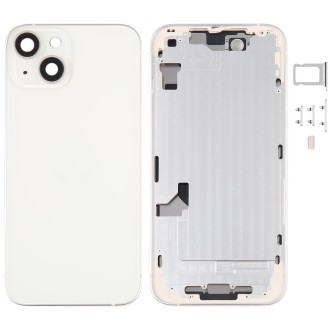 For iPhone 14 Battery Back Cover with Middle Frame / Side Keys(Gold)