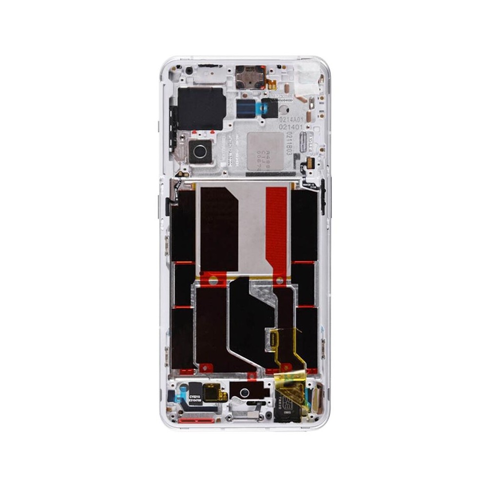 For OnePlus 10 Pro NE2210 NE2211 NE2213 Middle Frame Bezel Plate (White)