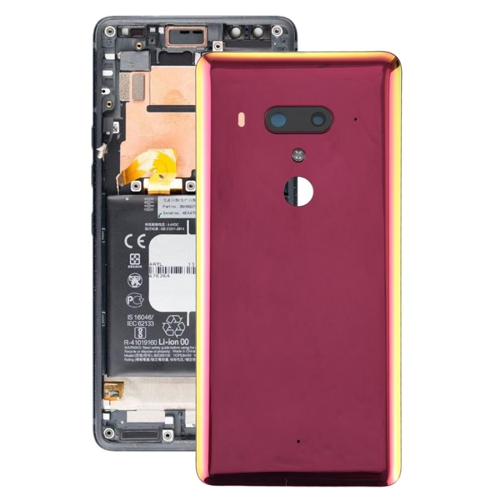 Battery Back Cover with Camera Lens for HTC U12+(Red)