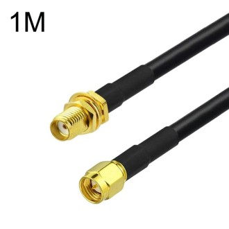 SMA Male To SMA Female RG58 Coaxial Adapter Cable, Cable Length:1m