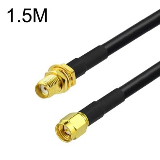 SMA Male To SMA Female RG58 Coaxial Adapter Cable, Cable Length:1.5m