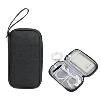 Power Hard Drive Digital Accessories Dustproof Storage Bag, Style: Power Bank Bag (Black)