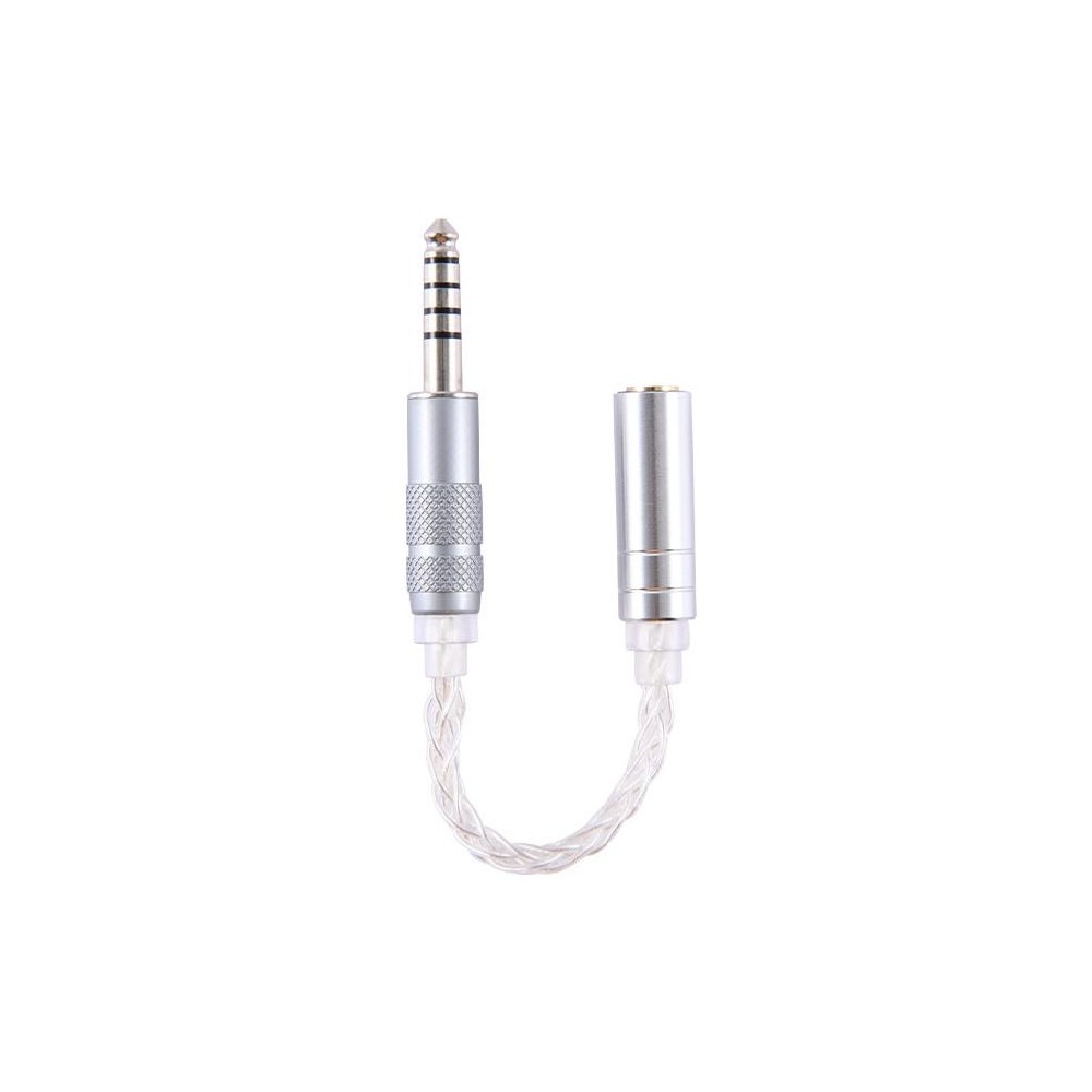 ZS0021 4.4mm Male to 3.5mm Female Balance Adapter Cable (Silver)