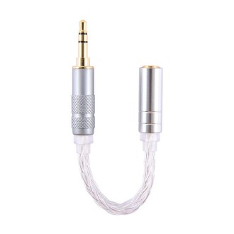 ZS0021 3.5mm Male to 2.5mm Female Balance Adapter Cable (Silver)